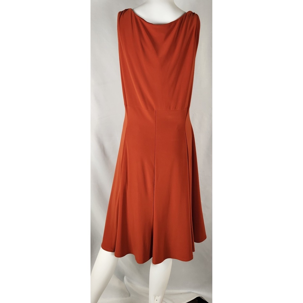 Jones Wear Dress* Cowl Front Jersey Minimalist/Quietluxury/Classic Midi Dress L* - Picture 2 of 9